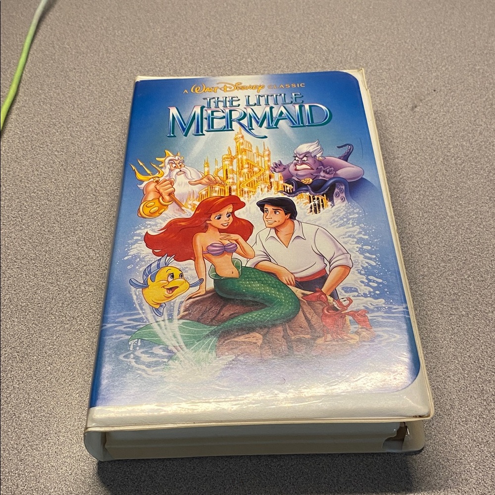 Vintage Retro Disney's The Little Mermaid VHS Animation Movie - Original Design